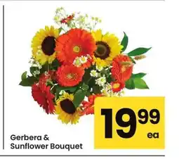 Albertsons Gerbera & Sunflower Bouquet offer