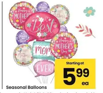 Albertsons Seasonal Balloons offer