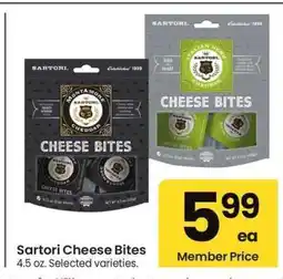 Albertsons Sartori Cheese Bites - 4.5 oz. Selected varieties offer
