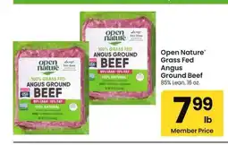 Albertsons Open Nature Grass Fed Angus Ground Beef - 85% Lean. 16 oz offer
