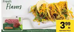 Albertsons Fresh Signature Farms Ground Turkey - 85% Lean. 16 oz offer