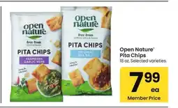 Albertsons Open Nature Pita Chips - 18 oz., Selected varieties offer
