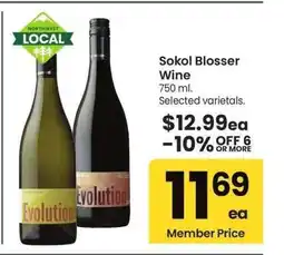 Albertsons Sokol Blosser Wine - 750 ml., Selected varietals offer