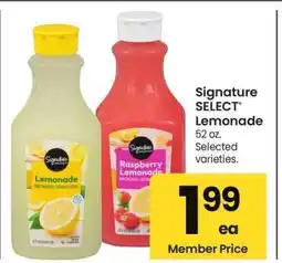 Albertsons Signature SELECT Lemonade - 52 oz., Selected varieties offer
