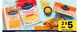 Albertsons Lucerne Shredded, Sliced 6-8 oz. or Chunk Cheese 8 oz. - Selected varieties offer