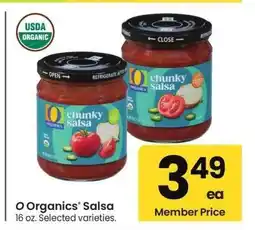 Albertsons O Organics Salsa - 16 oz. Selected varieties offer