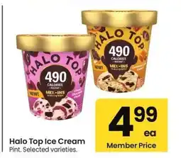 Albertsons Halo Top Ice Cream - Pint. Selected varieties offer
