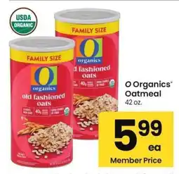 Albertsons O Organics Oatmeal - 42 oz offer