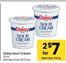 Albertsons Daisy Sour Cream - 24 oz. Member Price: $3.50 ea offer