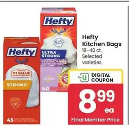 Albertsons Hefty Kitchen Bags - 18-40 ct., Selected varieties offer