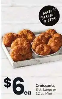 Albertsons Croissants - 8 ct. Large or 12 ct. Mini offer