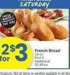 Albertsons FRENCH BREAD - 16 oz offer