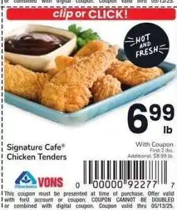 Albertsons Signature Cafe Chicken Tenders offer