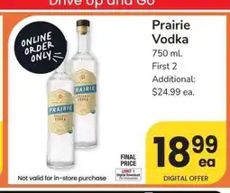 Albertsons Prairie Vodka - 750 ml offer