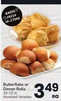 Albertsons Butterflake or Dinner Rolls - 10-12 ct. Assorted Varieties offer