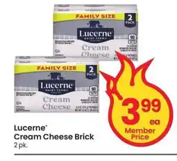 Albertsons Lucerne Cream Cheese Brick - 2 pk offer