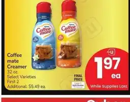 Albertsons Coffee mate Creamer - 32 oz. Select Varieties offer