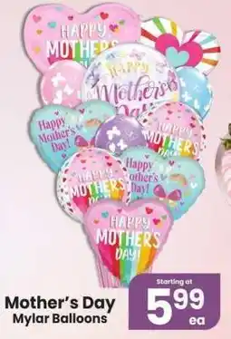 Albertsons Mother's Day Mylar Balloons offer