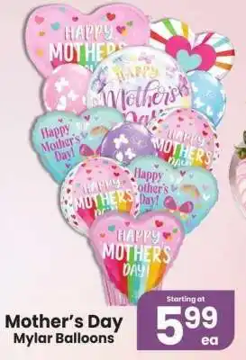 Albertsons Mother's Day Mylar Balloons offer