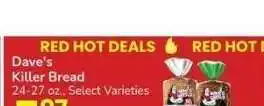 Albertsons Dave's Killer Bread - 24-27 oz., Select Varieties offer