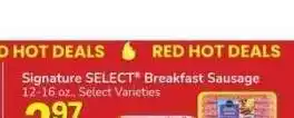 Albertsons Signature SELECT Breakfast Sausage - 12-16 oz., Select Varieties offer