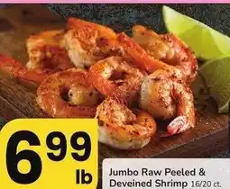 Albertsons Jumbo Raw Peeled & Deveined Shrimp - 16/20 ct. Sold in 2 lb. bags for $13.98 ea offer