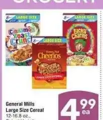 Albertsons General Mills Large Size Cereal - 12-16.8 oz., Select Varieties offer