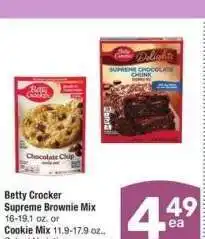Albertsons Betty Crocker Supreme Brownie Mix 16-19.1 oz. or Cookie Mix 11.9-17.9 oz. - Select Varieties offer