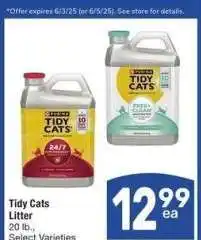Albertsons Tidy Cats Litter - 20 lb., Select Varieties offer