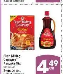 Albertsons Pearl Milling Company Pancake Mix 32 oz. or Syrup 24 oz. - Select Varieties offer