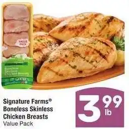 Albertsons Signature Farms Boneless Skinless Chicken Breasts - Value Pack offer