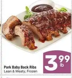 Albertsons Pork Baby Back Ribs - Lean & Meaty, Frozen offer