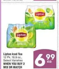 Albertsons Lipton Iced Tea - 12 Pk, 16.9 oz., Select Varieties MIX OR MATCH offer