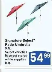 Albertsons Signature SELECT Patio Umbrella - 9 ft. Select varieties offer