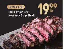Albertsons USDA Prime Beef New York Strip Steak offer