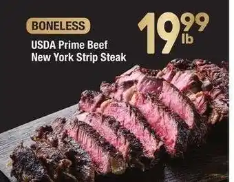 Albertsons USDA Prime Beef New York Strip Steak offer
