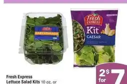 Albertsons Fresh Express Lettuce Salad Kits - 10 oz. or Clamshell Blended Salads offer