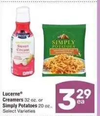 Albertsons Lucerne Creamers 32 oz. or Simply Potatoes 20 oz. - Select Varieties offer