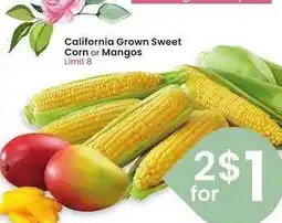 Albertsons California Grown Sweet Corn or Mangos offer