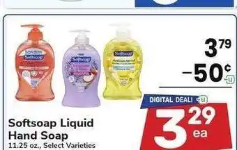 Albertsons Softsoap Liquid Hand Soap* - 11.25 oz., Select Varieties offer