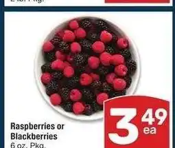 Albertsons Raspberries or Blackberries - 6 oz. Pkg offer