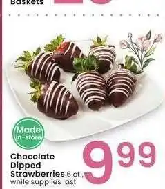 Albertsons Chocolate Dipped Strawberries offer