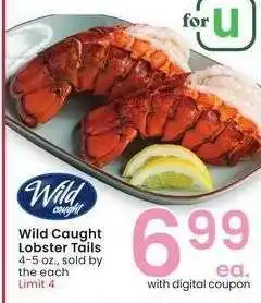 Albertsons Wild-Caught Lobster Tails - 4-5 oz., sold by the each offer