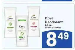 Albertsons Dove Deodorant - 2.6 oz., Select Varieties offer