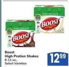 Albertsons Boost High Protien Shakes - 6-11 oz., Select Varieties offer