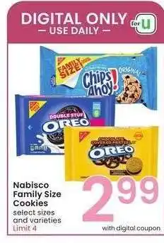 Albertsons Nabisco Family Size Cookies - select sizes and varieties offer