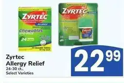 Albertsons Zyrtec Allergy Relief - 24-30 ct., Select Varieties offer