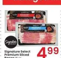 Albertsons Signature SELECT Premium Sliced Bacon - 16 oz offer