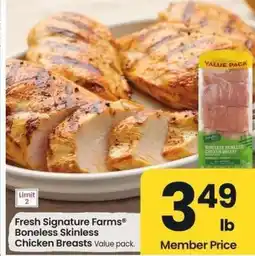 Albertsons Fresh Signature Farms Boneless Skinless Chicken Breasts - Value pack offer