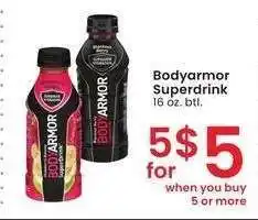 Albertsons BodyArmor Superdrink - 16 oz. btl offer
